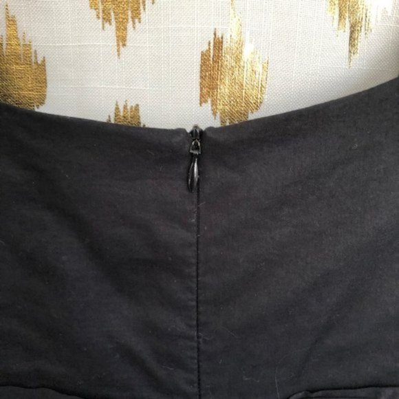 Gorgeous Fit And Flare Amelia Toro Black Cotton Layer Skirt Dress Womens Size 8 - Picture 3 of 5